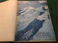 Przedwojenny zbiór czasopism "Turystyka w Polsce" rocznik 1935 - 1936