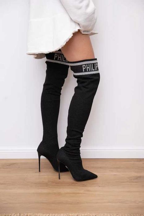 Kozaki na szpilce Philipp Plein