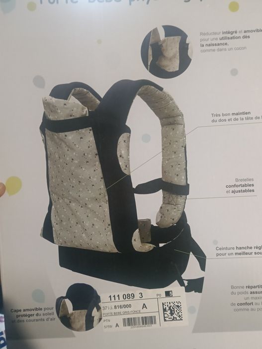 Marsúpio ou porta bebés vertbaudet