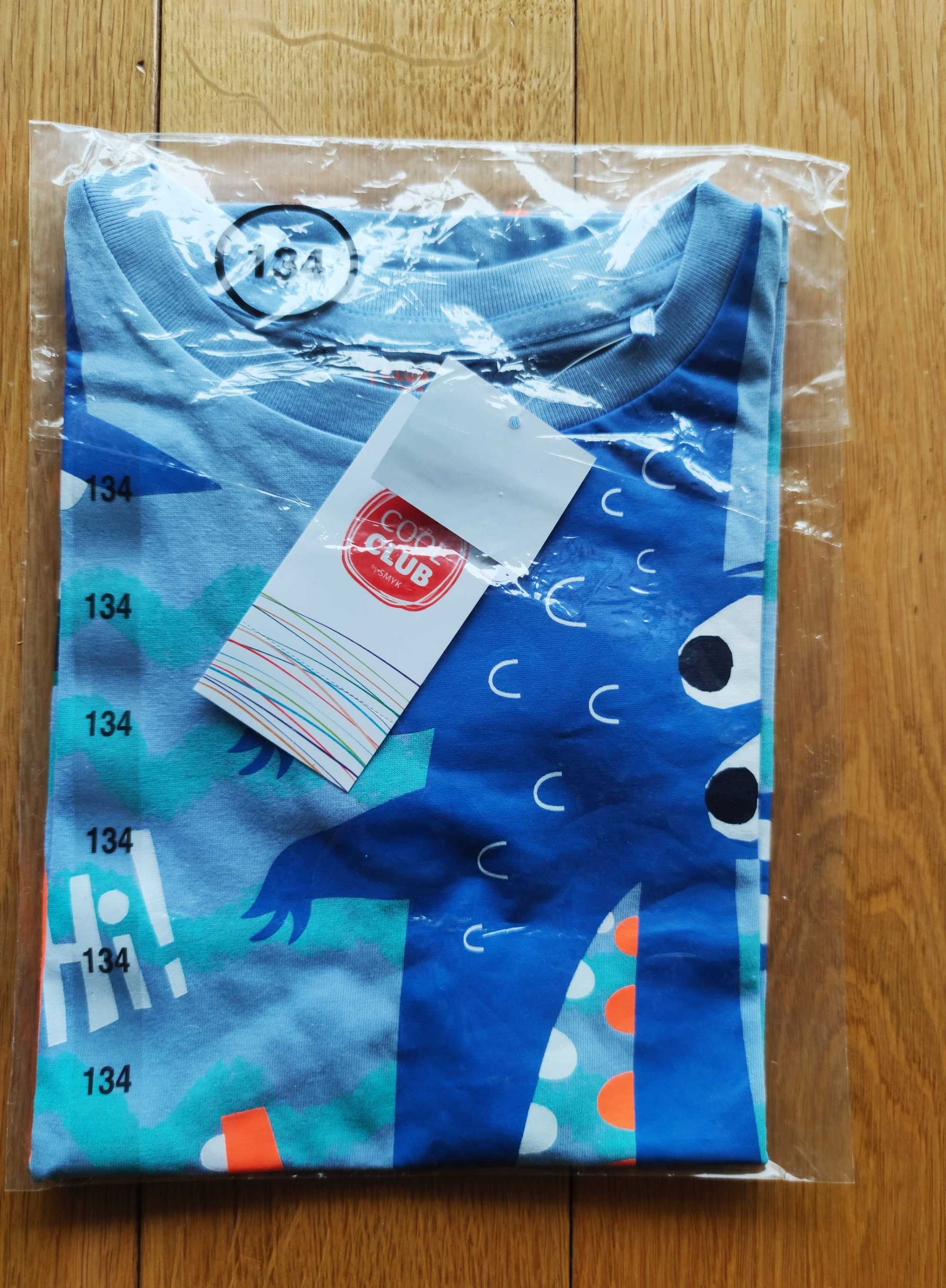 Nowa koszulka, T-shirt krokodyle, Smyk Cool Club rozmiar 134
