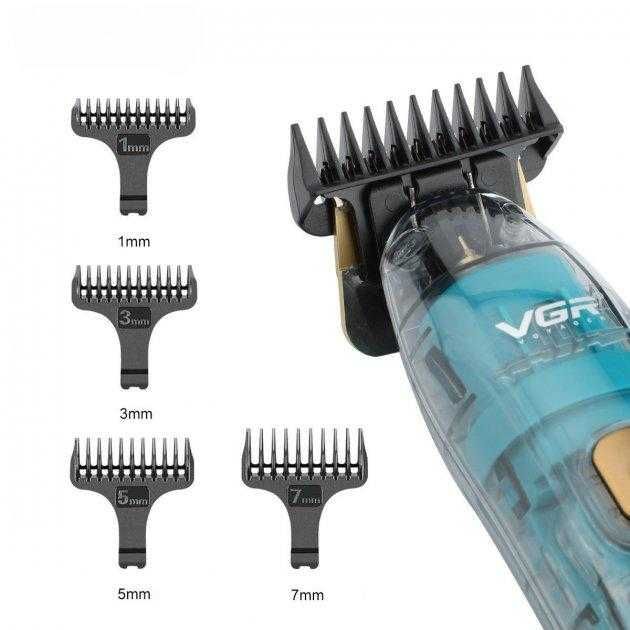 Акумуляторна машинка для стрижки VGR V-961, портативний тример