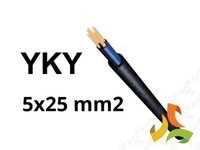 WYPRZEDAŻ MAGAZYNU - 50% - Kabel energetyczny YKY żo 5x25 RMC 1kV