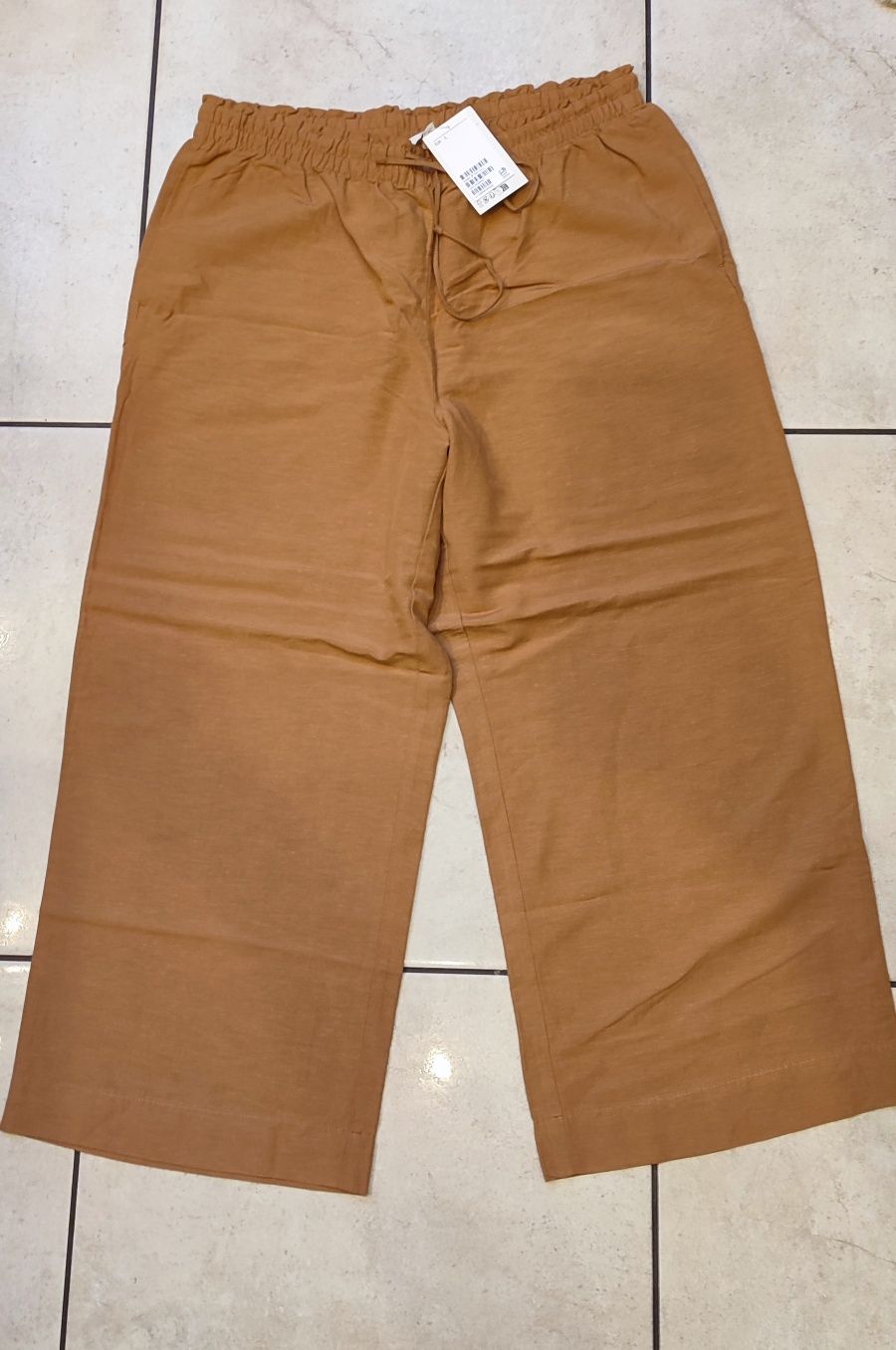 Spodnie szerokie rude, ceglaste H&M rozm. L (nowe)