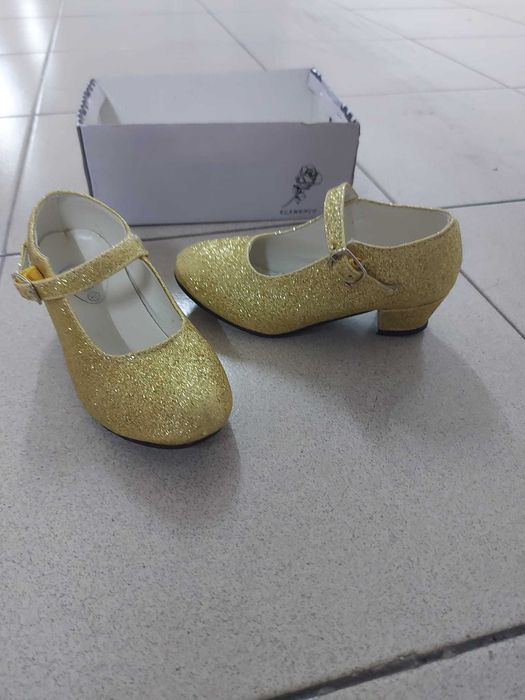 Sapatos Dourado Criança FLAMENCO