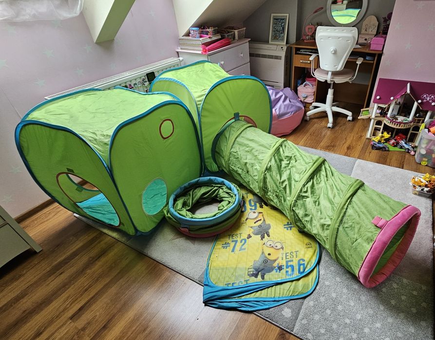 Tunel dziecięcy IKEA DVARGMAS caly zestaw