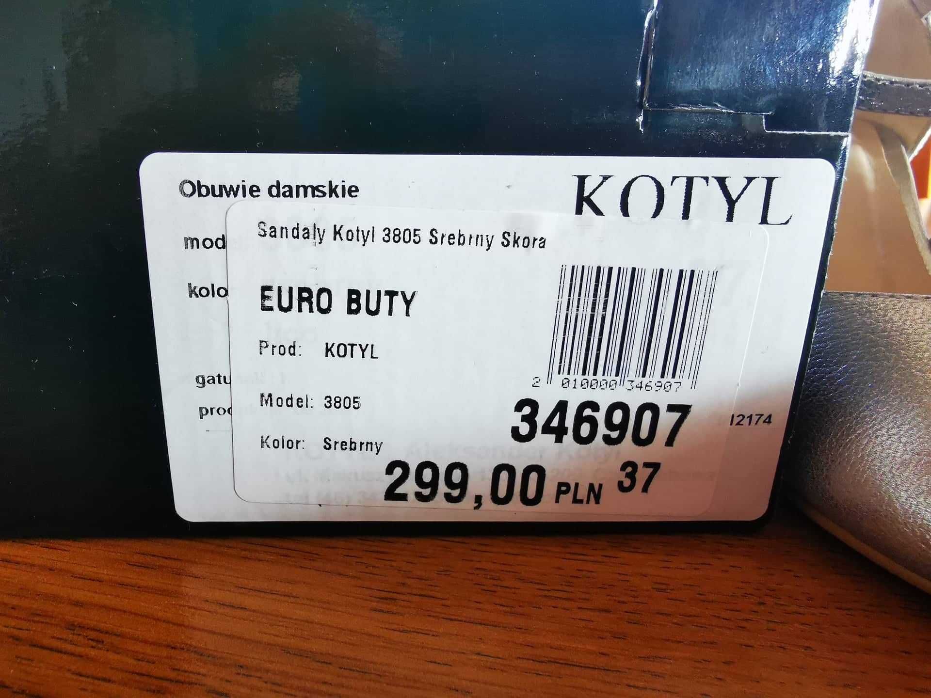 Sandałki na niskim słupku KOTYL