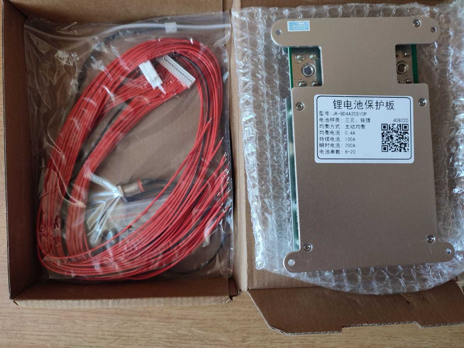 JK-BD4A20S10P Smart BMS JIKONG 7-20S контролер 100-200A, LiFePO4/Li-io