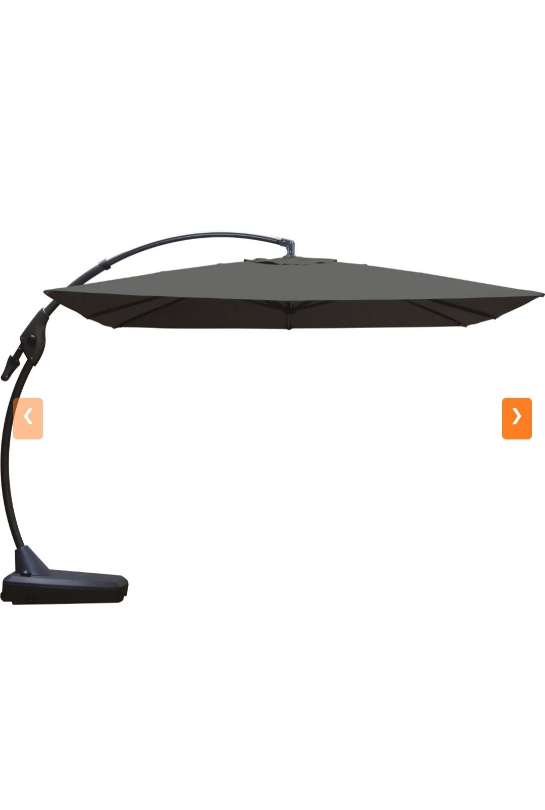 Parasol ogrodowy Peoria antracyt 300x300cm