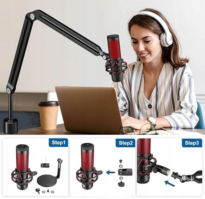 Uchwyt ramię biurkowe do mikrofonu Aokeo AK-45