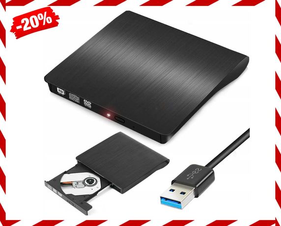 NOWOCZESNA NAGRYWARKA Napęd Cd-r DvD-Rw Zewnętrzny USB *Promocja*