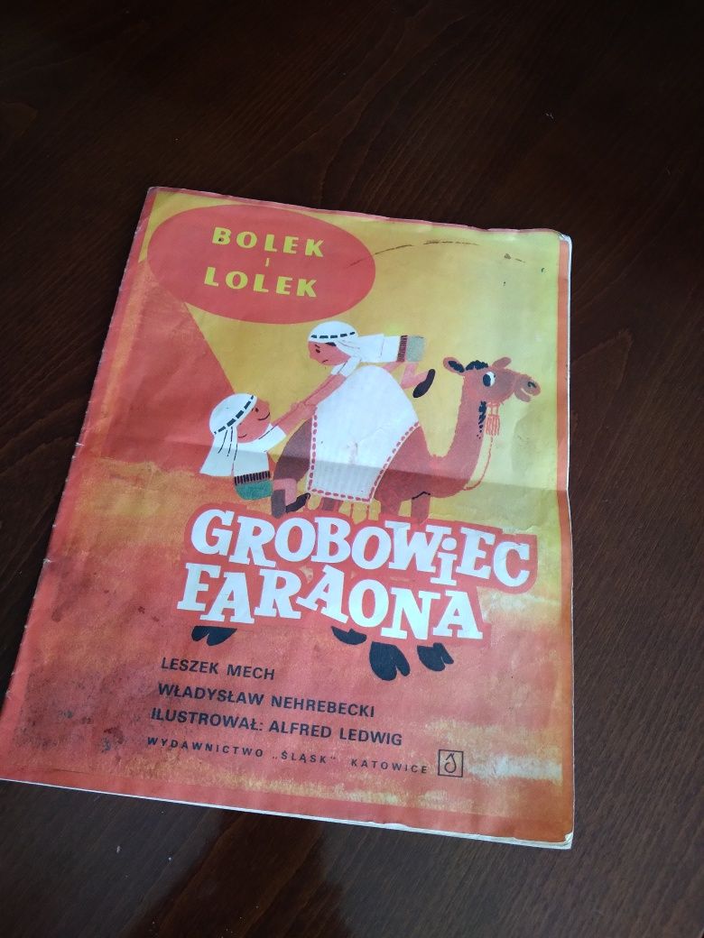 Ksiazka Bolek i Lolek Grobowiec Faraona 1975 r