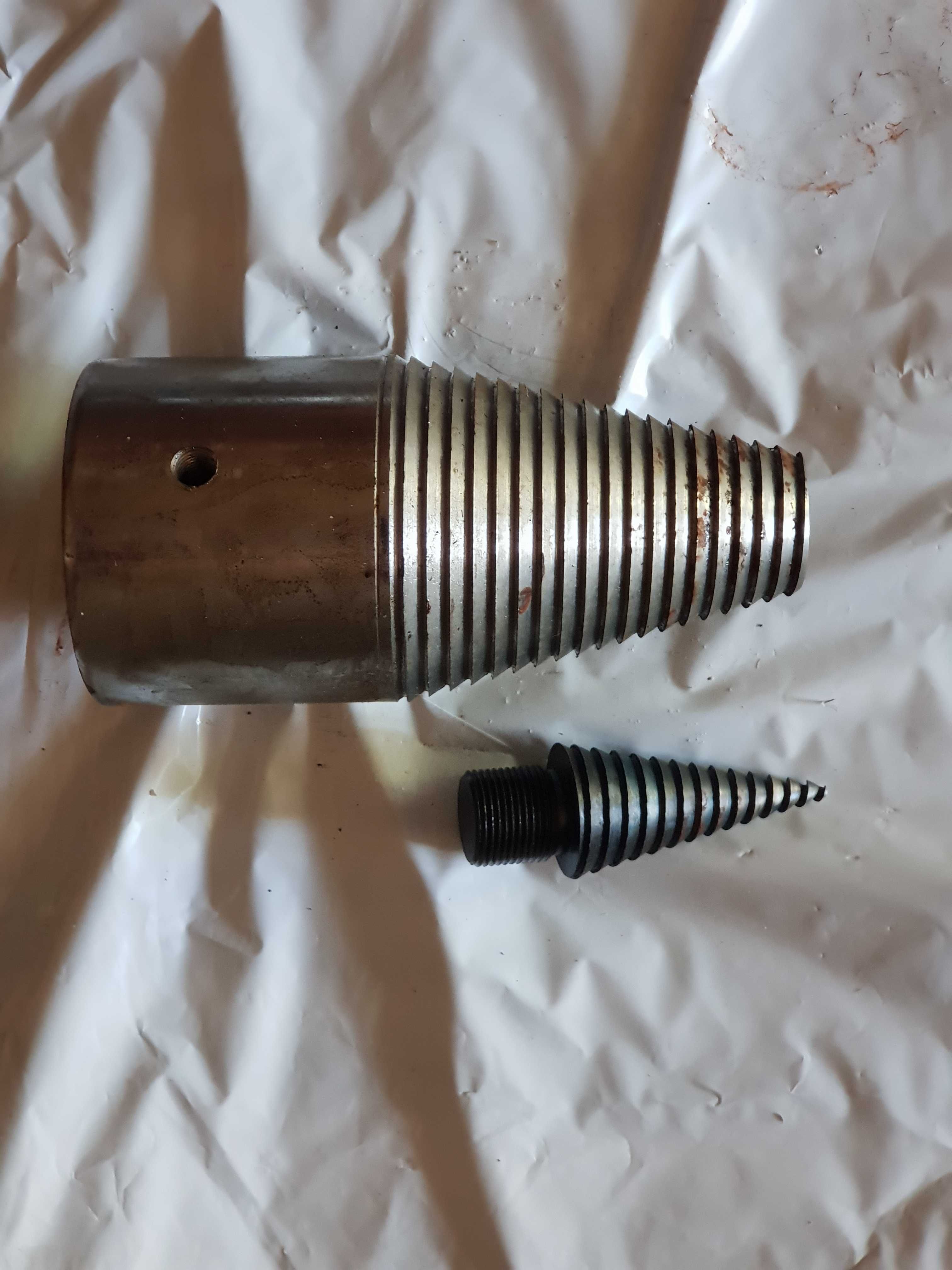 Świder do łuparki stożek toczony fi100/35mm z wymienną końcówką