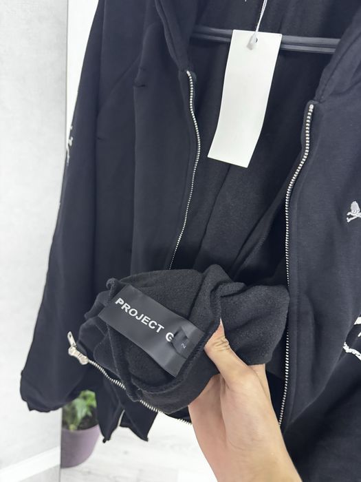 Project gr x Mastermind zip чорная зипка худи кофта