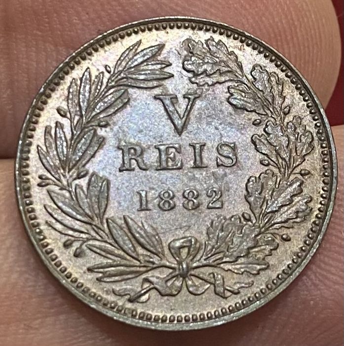 Moeda V Reis D LUIS I - 1882