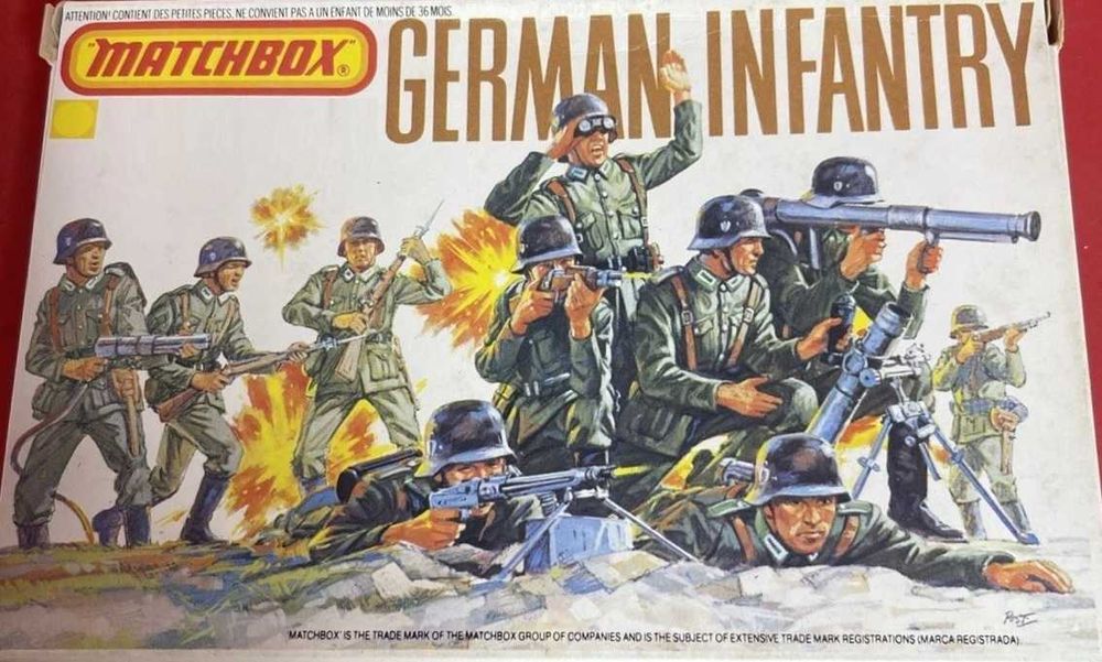 Figuras de Modelismo , German Infantry, Matchbox escala 1:72