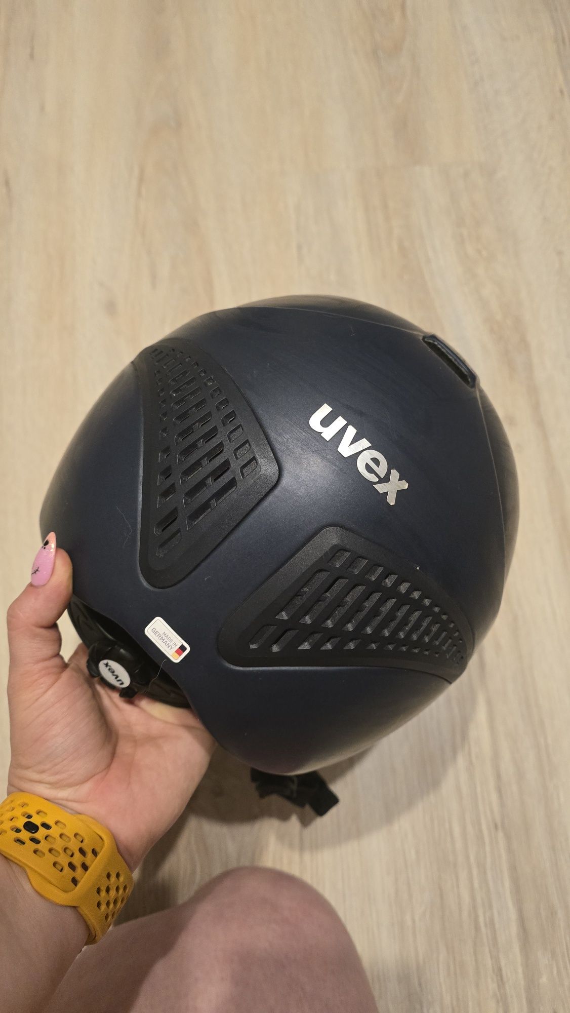 Kask jeździecki UVEX M-L 57-59 cm granatowy
