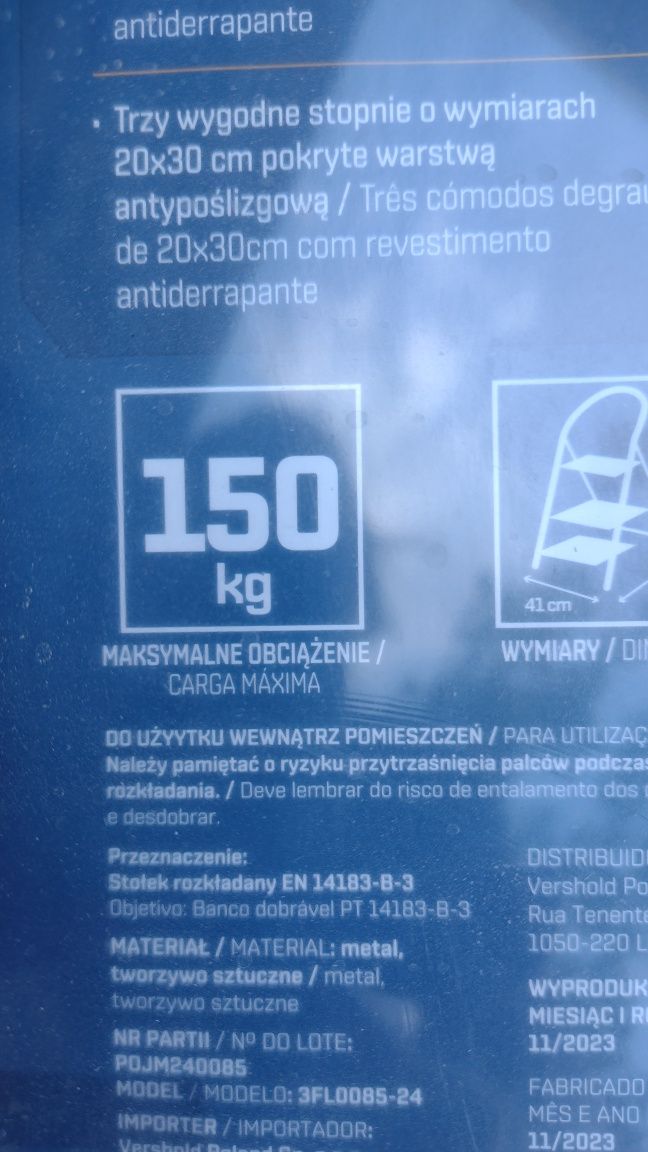 Drabina rozkładana 3 stopniowa