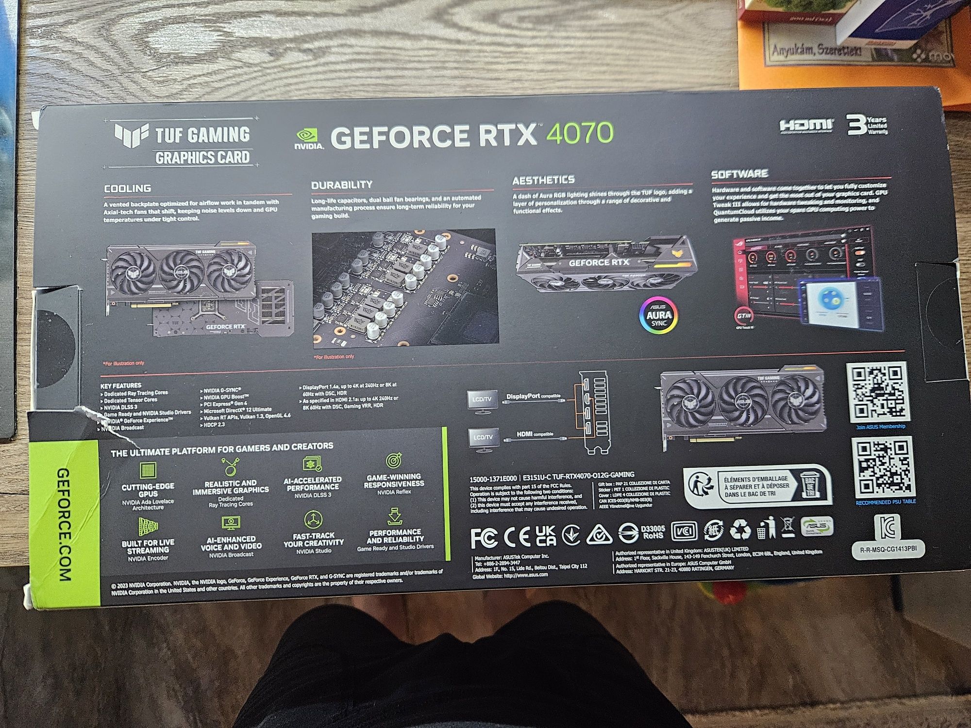 Відеокарта ASUS TUF-RTX4070-O12G-GAMING