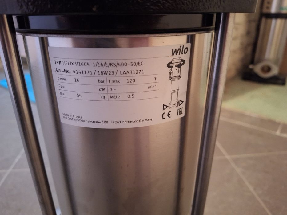 Pompa wysoko ciśnieniowa firmy wilo