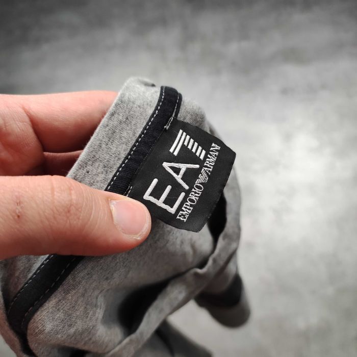 MĘSKA Koszulka Bawełna PREMIUM Duże Logo Elegancka Emporio Armani