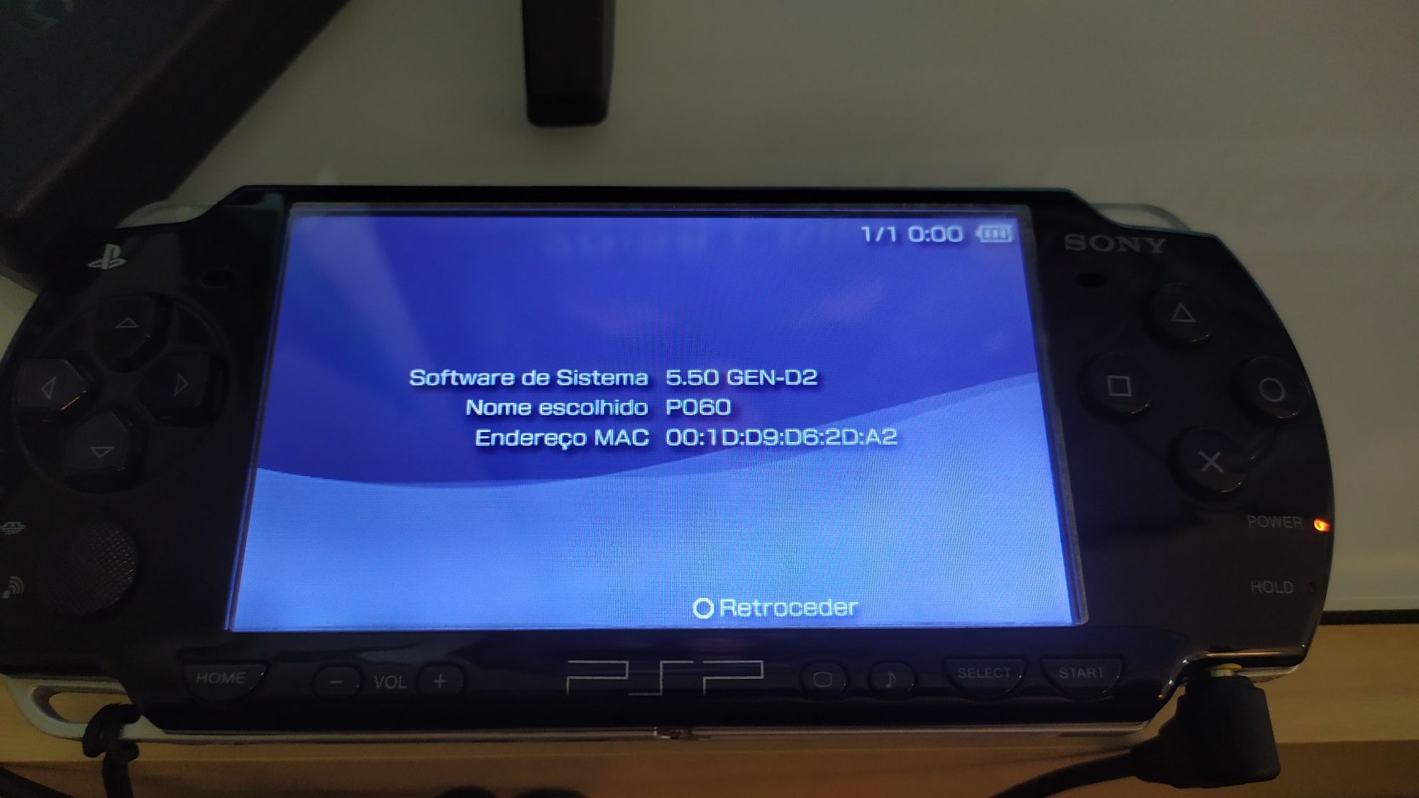PSP portátil + 2 baterias extra