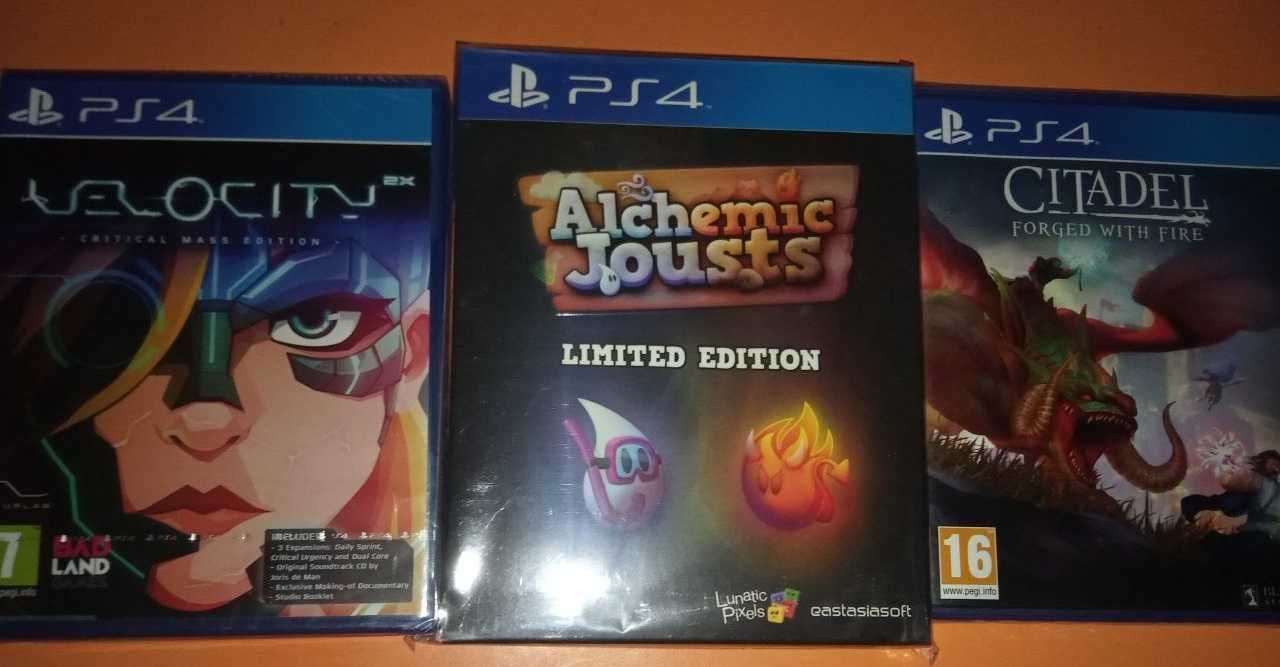 Игры PS4( Alchemic Jousts Limited ed ,Velocity 2X lim.ed,Citadel)