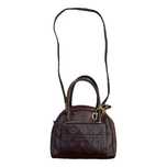 Torebka Christian Dior Cannage brazowa skorzana z paskiem vintage