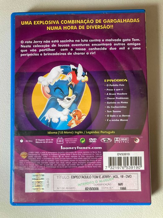 [DVD] Espectáculo Tom & Jerry 2 - Volume 19