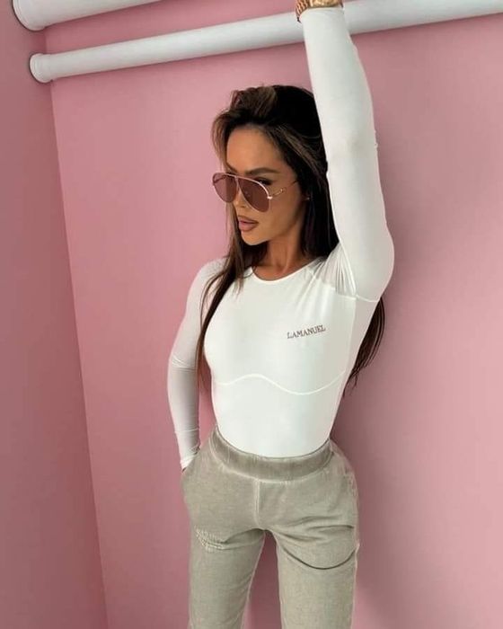 Body LaManuel Bang XS S M L czarne beżowe biale