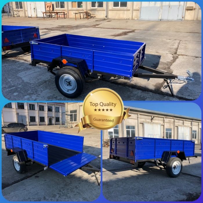 Легковой прицеп усиленный 2300*1300*500 серый с документами 700 кг!