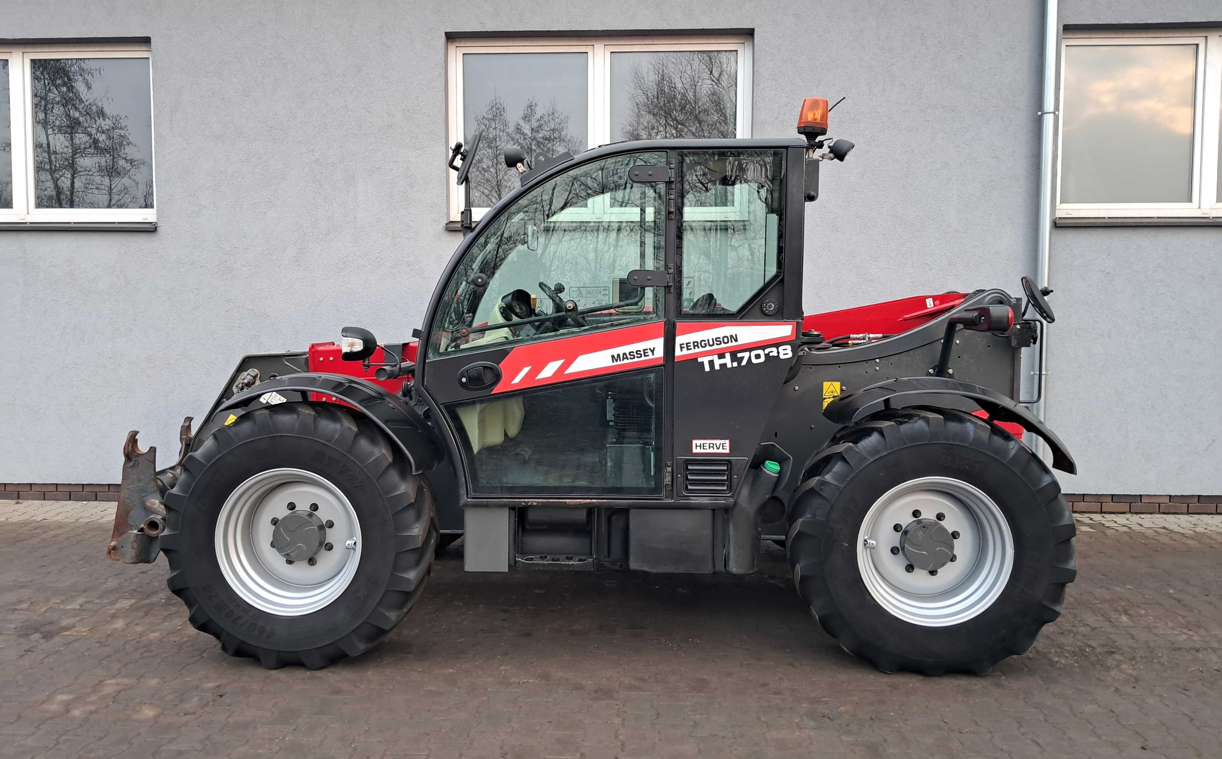 MASSEY FERGUSON TH 7038 Oryginał 2018r Klima 132kM 40km/h 7m 3.8t Full