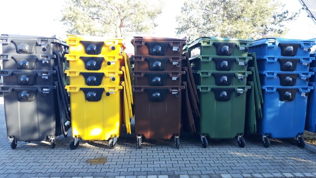 Pojemnik na odpady 1100 L kosz na śmieci kontener FV23% KOLORY