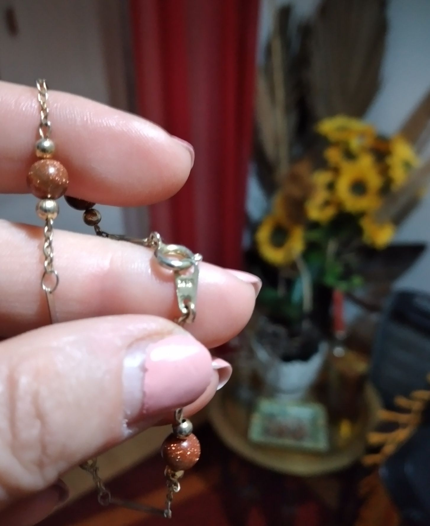 Pulseira com banho de ouro do El Corte Inglês