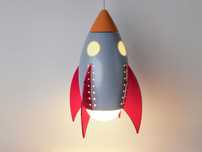 Lampa wiszaca dziecięca Philips rakieta 40204 MYKIDSROOM ROCKY