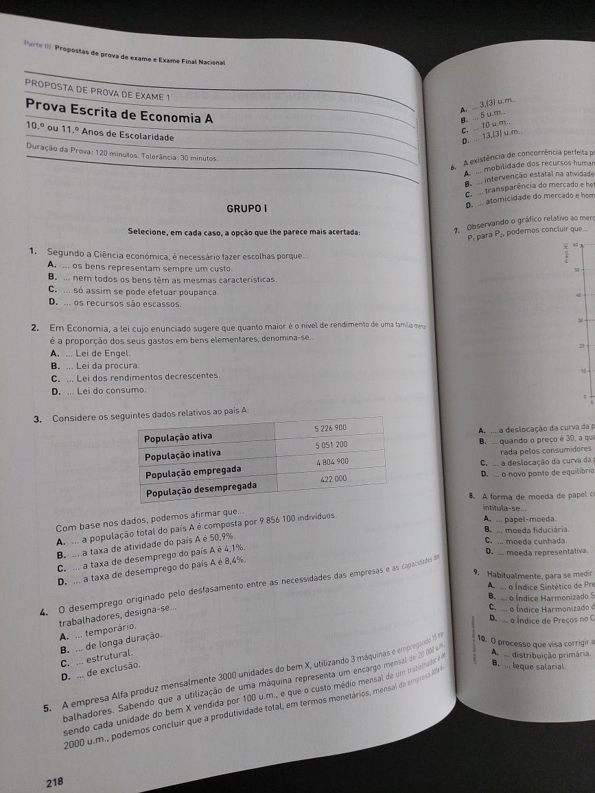 Livro de Preparação - Exame Nacional Economia A