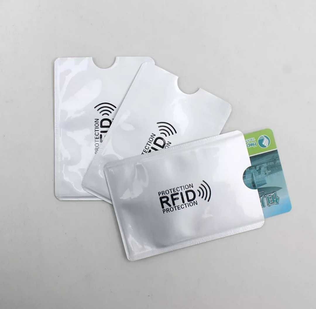 Чехол защитный RFID банковской карты, от считывания и кражи средств