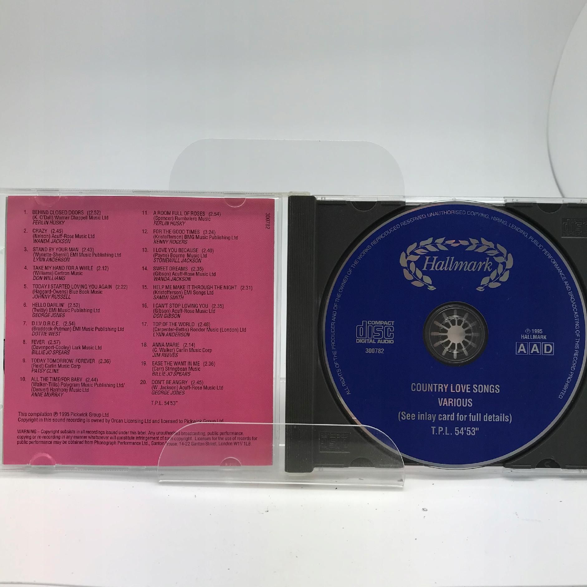 Cd - Various - Country Love Songs