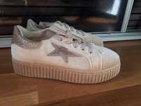 Buty beżowe damskie, r.37, nowe