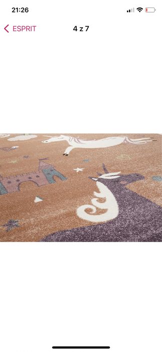 Dywan "Sunny Unicorn" w kolorze pomarańczowym 120x170