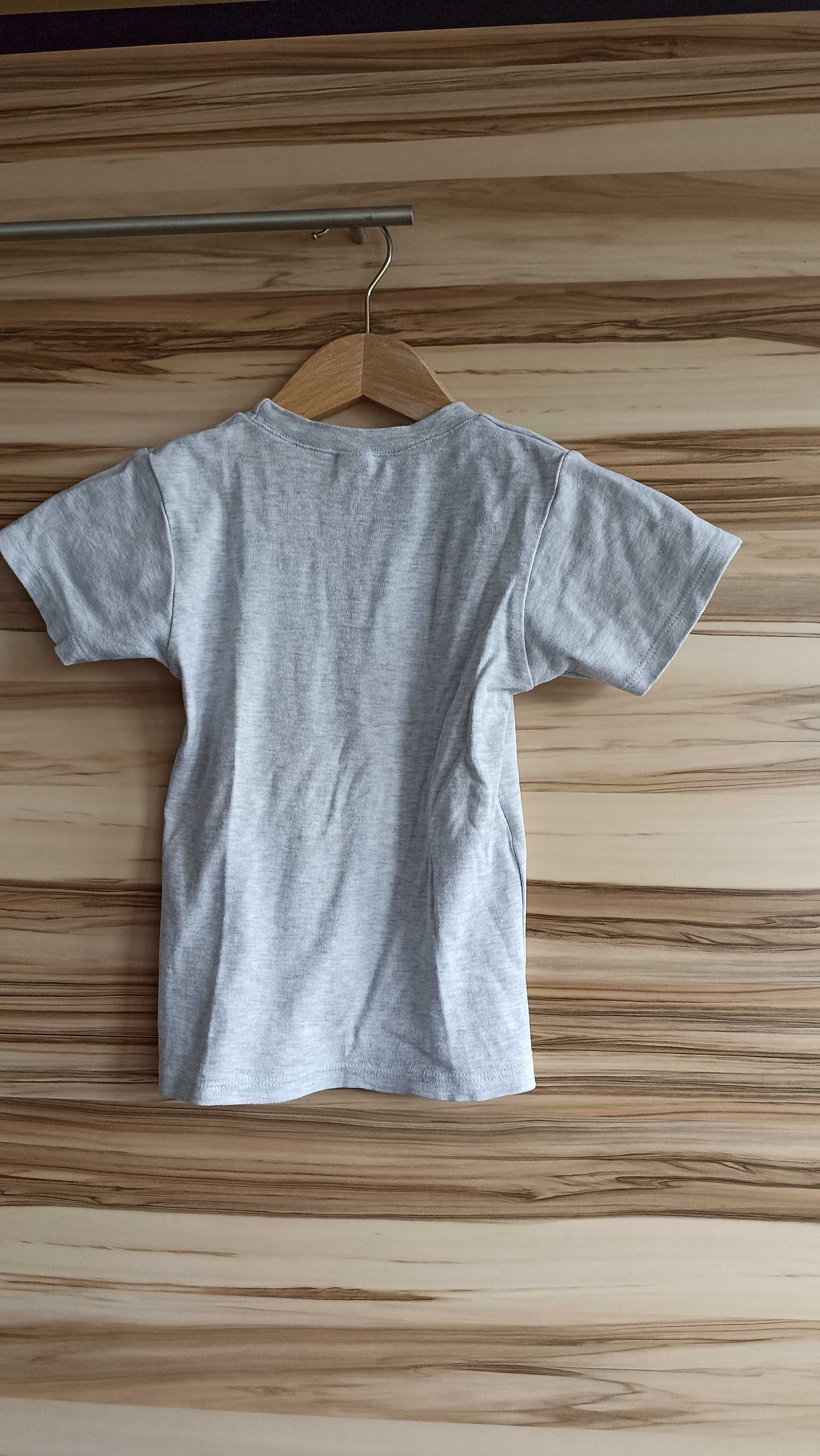 szary t-shirt chłopięcy kochany zbój