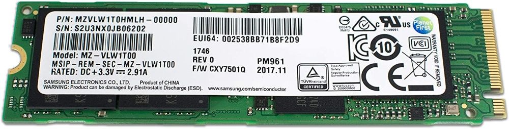 Samsung MZVLW256HEHP PM961 256GB M.2 NVMe PCIe