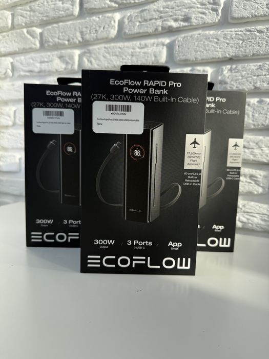 New! Power Bank EcoFlow RAPID Pro, 27650mAh/300W