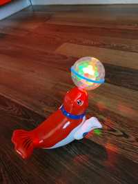 Інтерактивна іграшка морський котик, їздить, крутиться, світло, музика
