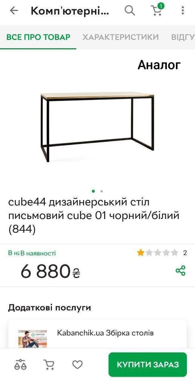 Новій столи  у стилі LOFT 120*60 в наявності