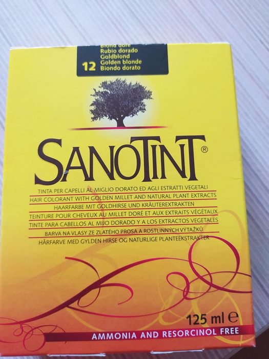 Farba do włosów SANOTINT CLASSIC NR 12  naturalny złoty bląd 125 ml