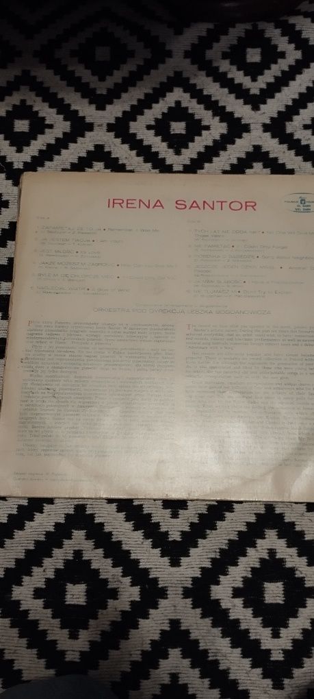 Płyta winylowa gramofonowa Irena Santor Zapamiętaj, że to ja
