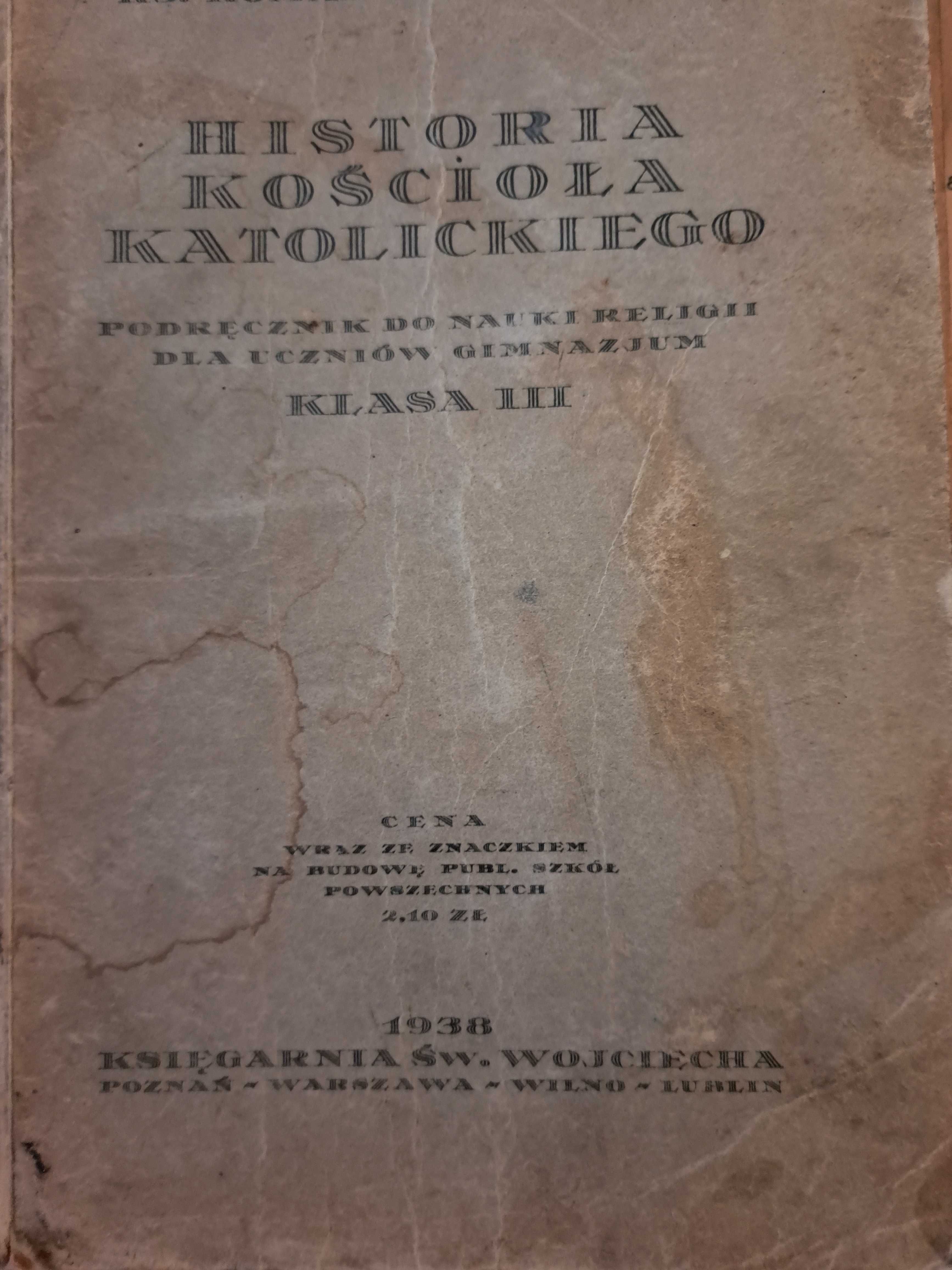 Historia Kościoła Katolickiego 1938 r.