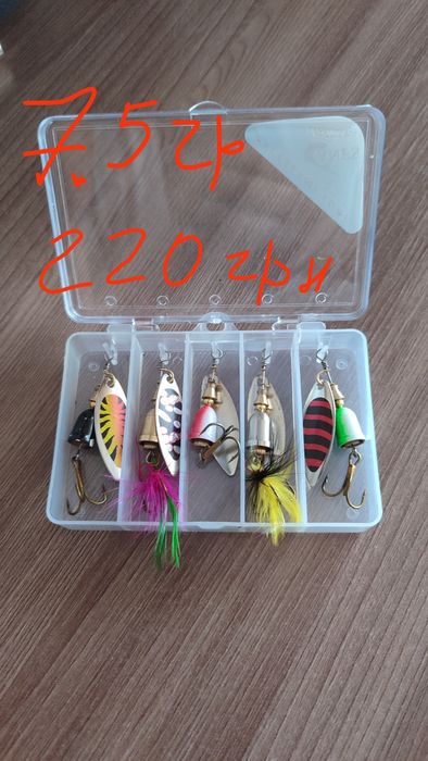 Приманки блешні тейл спінери вертушки коливалки воблери