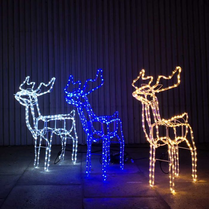 Renifer LED Świąteczny Świecący Duży Ruszający głową 125 cm XXL Ozdoba