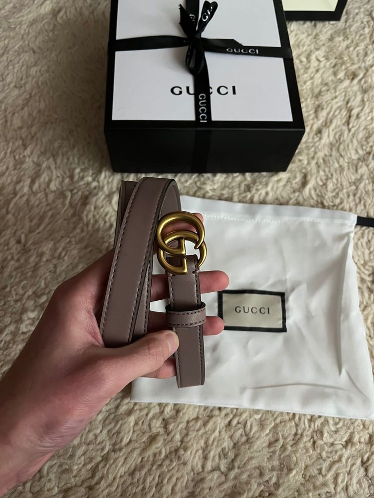 Od ręki pasek GG, Gucci, beige, komplet firmowy